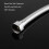 Flexibele anti-draai douchekop, 2 m doucheslang, rubber, wit. 2