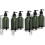 3 Pack Empty Plastic Refillable Soap Dispenser with Pump Green 2