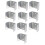 Fence Panel Clips Trellis U Clip Bracket for Timber Posts, Secure Fence or RefixPanel Galvanised Fencing Clips 32mm 1