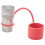 1/2Inch NPT Hydraulic Coupler Skid Steer  Flat Face Quick Connect Couplings with 2PCS Dust Cap 7