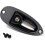Boat Input Output Jack Plate Socket with Screws for Fender Strat Guitar Black 3