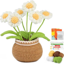 Kit de crochet AMOUNE pour débutants - 5 couleurs de laine - Instructions détaillées - Cadeau créatif