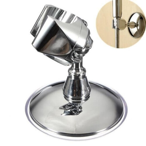 Support de douche réglable chromé - Installation sans perçage - 5 kg
