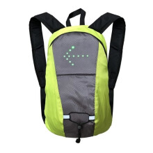Sac à dos de vélo 15L avec éclairage LED clignotant et télécommande sans fil, accessoires de vélo 19