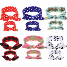 Bandeau pour bébé fille - Boucles élastiques - Lot de 12 - Nœud papillon - Parent-Enfant