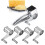 Râpe à fromage 4 en 1 - Râpe de cuisine multifonctionnelle rotative en acier inoxydable 1