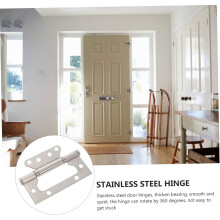 6 Pcs 5inch Stainless Steel Door Hinge Bearing Hinge Door Hinge Template Metal Hinge Folding Arm Hinge Door Repair Hinge Parts Closet Hinges