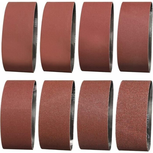 Bande abrasive - YYV - 75 x 457 mm - Grain 1 - 14 pièces - Oxyde d'aluminium