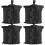 Gazebo - TECTAKE - Lot de 4 sacs de lestage pour gazebo SABORRA en polyester - Noir 1