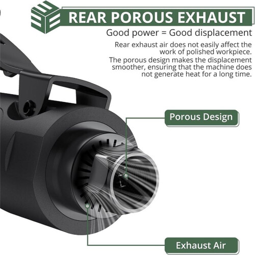 Esmerilhadeira de Matriz Reta Pneumática, Esmerilhadeira Angular Pneumática de 1/4 Polegadas, 25.000 RPM, para Retificação de Contornos, Corte, 1