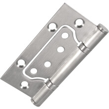 20 Pcs 10 Pairs 5Inch Non Mortise Door Hinges, Brushed Stainless Steel Ball Bearing Door Hinges with Screws for Furniture Hardware, DIY Doors