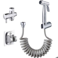 Bidet, douchette WC Ă main, kit de douchette WC en acier inoxydable, robinet de bidet