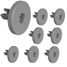 Roulettes pour lave-vaisselle - Universelles - Lot de 8 - Compatibles avec AEG, Candy, Electrolux - 40 mm - Panier inférieur