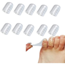 Protège-orteils en silicone antifriction - Embouts respirants pour soulager la douleur