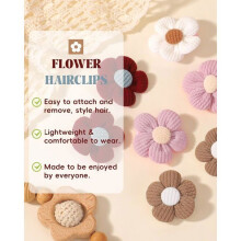 ChangM Lot de 40 pinces à cheveux pour enfants, barrettes, pinces à nœud pour cheveux de filles (motif vague)