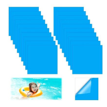 Lot de 20 patchs de réparation pour liner de piscine, kit de réparation pour piscine sous-marine, patchs de réparation pour spa gonflable