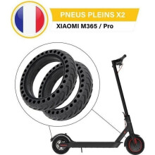 Pneus pleins increvables pour trottinette électrique Xiaomi M365 / M365 Pro / 8,5 pouces - Antidérapants - Noirs