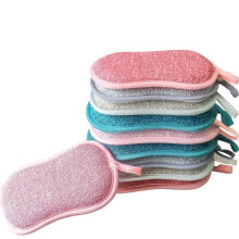 Lot de 12 éponges à vaisselle réutilisables en microfibre lavable, tampons à récurer écologiques, antibactériens, inodores, brosse