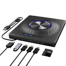 Lecteur CD/DVD externe - FANTEC - Graveur DVD - USB 3.0 - USB-C - Compatible Mac et Windows