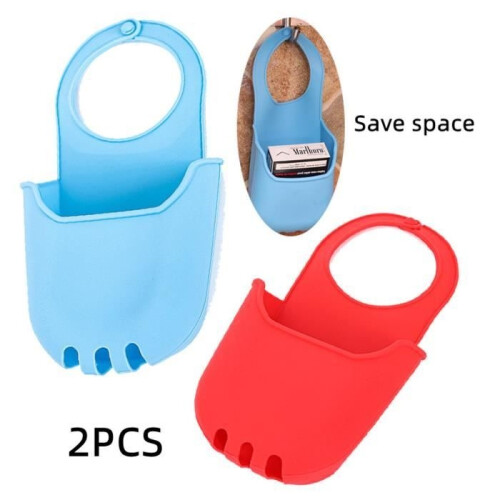 Porte-éponge en silicone - MARQUE - Panier suspendu - Drainage rapide - Multi-usage - Gain de place