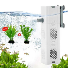 Pompe d'aquarium, 30 W, 1800 L/h, silencieuse, avec filtre interne. Convient pour les filtres d'aquarium, l'oxygénation et la circulation.