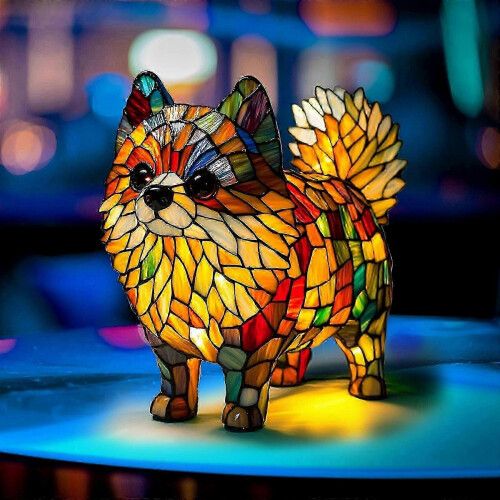 Dackellampe – LED-Lichtornament 1