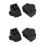 Ethernet Hub Port RJ45 Anti Dust Cover Cap Protector Plug 10Pcs Black 3