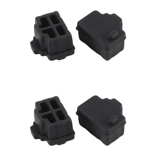Ethernet Hub Port RJ45 Anti Dust Cover Cap Protector Plug 10Pcs Black 2