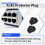 Ethernet Hub Port RJ45 Anti Dust Cover Cap Protector Plug 10Pcs Black 6