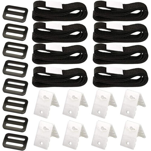 Kit de fixation pour couverture solaire – Solution universelle pour piscines enterrées – Jeu de sangles – Fixe et protège la couvert 2
