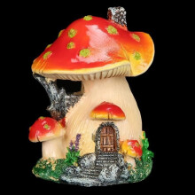 Shipenophy Pilzdekor Bonsai Ornament Landschaftsstatue Kunstharz Künstlicher Pilz Gartenobjekt