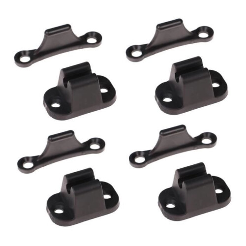Verstärkte T-förmige Türstopper für Wohnmobile und Boote – 4er-Set – Schwarz