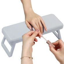 Manikürekissen, Armlehnen-Nagelkissen, Maniküre-Handstütze, faltbares Nagel-Handkissen, für