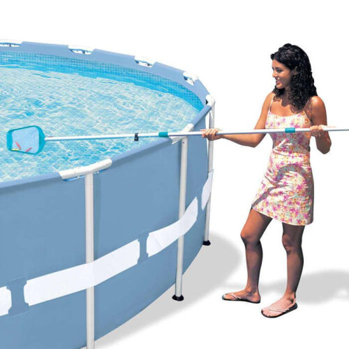 Poolpflege-Set – Intex – Teleskopstange, Poolroboter und Skimmernetz 1