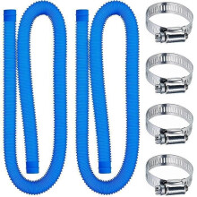 Schwimmbadschlauch – 32 mm – Länge: 150 cm – Blau – 2 Schläuche – Für Filterpumpen und Meerwassersysteme