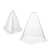 Relaxdays Treibkegel, 24er-Pack, Schutz vor Schnecken und Frost, Wachstumsförderung, 22 x 19 x 19 cm, PVC, transparent
