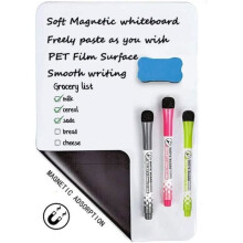 Magnetische Whiteboard-Tafel für den Kühlschrank, magnetische A4-Notiztafel, magnetische, abwischbare Notiztafel für den Kühlschrank