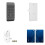 Wireless Access Control Digital Keypad Phone/RFID/Card Password Cabinet Lock for Lockers Upgraded Version(APP)-Silver 1
