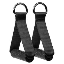 Sechseckige Griffe – GIGICIAL – 2er-Set – Gummi – Schwarz – Fitness