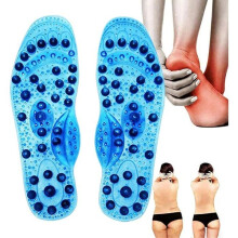 Schlankmachende Magnet-Einlegesohlen, Fußreflexzonenmassage, 68 natürliche Magnete, Akupressur-Einlegesohlen, Größe: L (41-45)