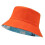 Fischerhut – Wendbar – UV-Schutz – Orange – Erwachsenengröße 1