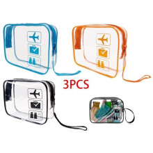 Kulturbeutel – Nicht spezifiziert – Transparent – PVC – Wasserdicht – 20,5 x 5 x 15,5 cm