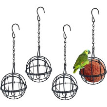 Vogelfutterhaus – 4er-Set – für Meisenknödel – Durchmesser: 7 cm – Vogelfutterhaus für den Außenbereich