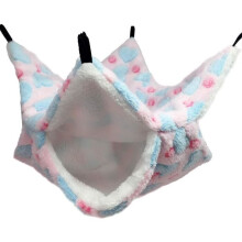 Käfighängematte – Nicht spezifiziert – 34 x 34 cm – Rosa – Gefüttert – Für Nagetiere