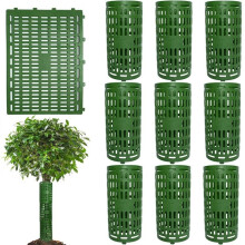 Baumstammschutz – Kunststoff – 10er-Pack – 38 x 25 cm – Wetterfest – Verstellbar
