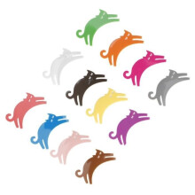 Weinglasmarkierer – OMABETA – 24 Stück – Silikon – Tierformen – Katzen und Hunde