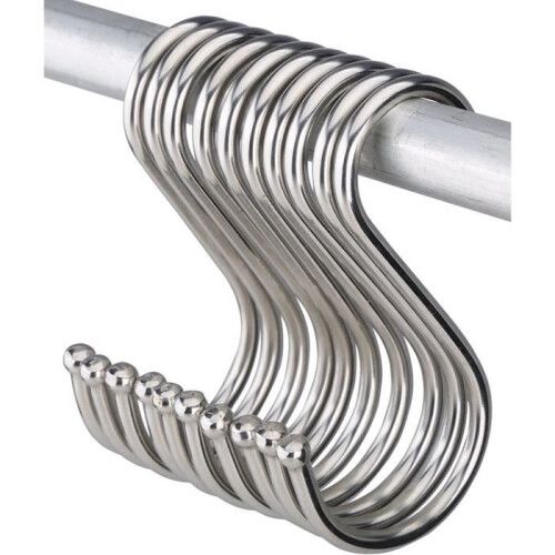 S-Haken – 10 Stück – Edelstahl – Rostfrei – Langlebig