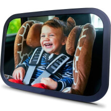 Rückspiegel für Babyautos, Babyauto-Spiegel – ABURNUDREY 100 % unzerbrechlich, Babyauto-Spiegel für mehr Sicherheit auf dem Rücksitz