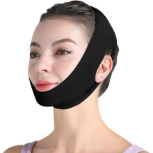 V-Line Gesichtsstraffungs-Bandage-Schlankheitsmaske V-förmige Schlankheits-Gesichtsstraffung Doppelkinn (schwarz).