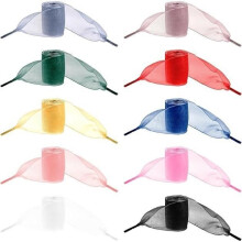 Satinbänder für Damenschuhe – 10er-Pack – 120 cm lang – 4 cm breit – 10 Farben erhältlich